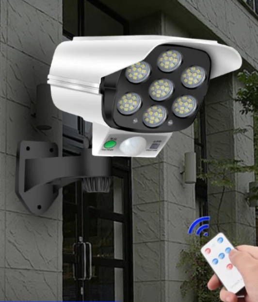 FOCO LED SOLAR TIPO CAMARA CON SENSOR