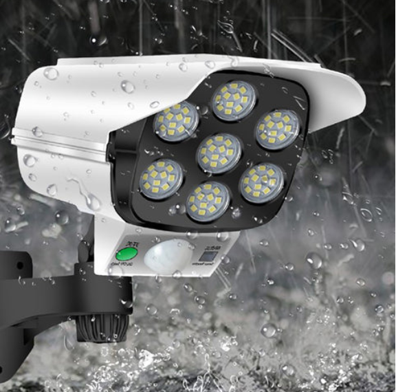 FOCO LED SOLAR TIPO CAMARA CON SENSOR