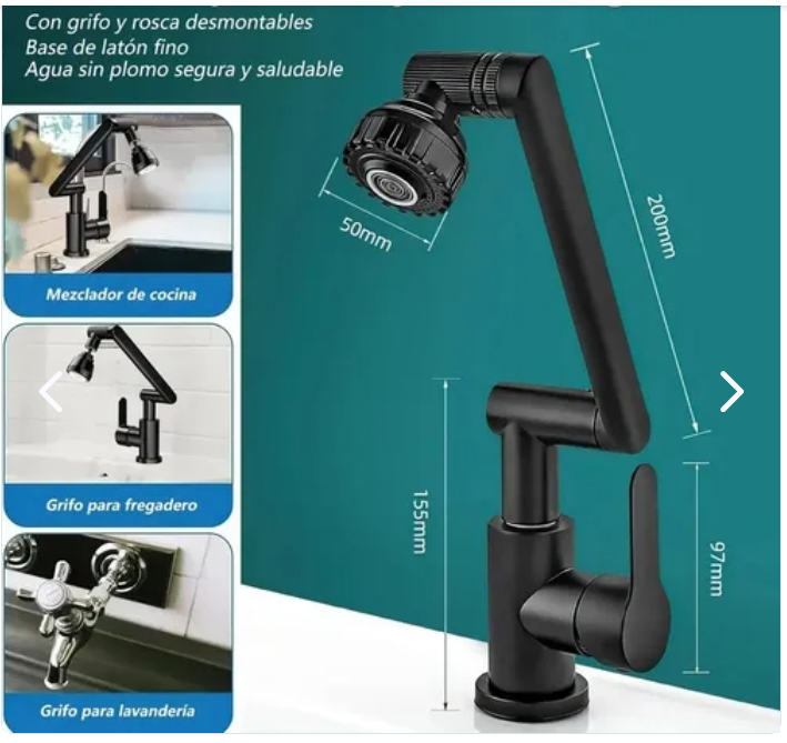 LLAVE MONOMANDO 180°